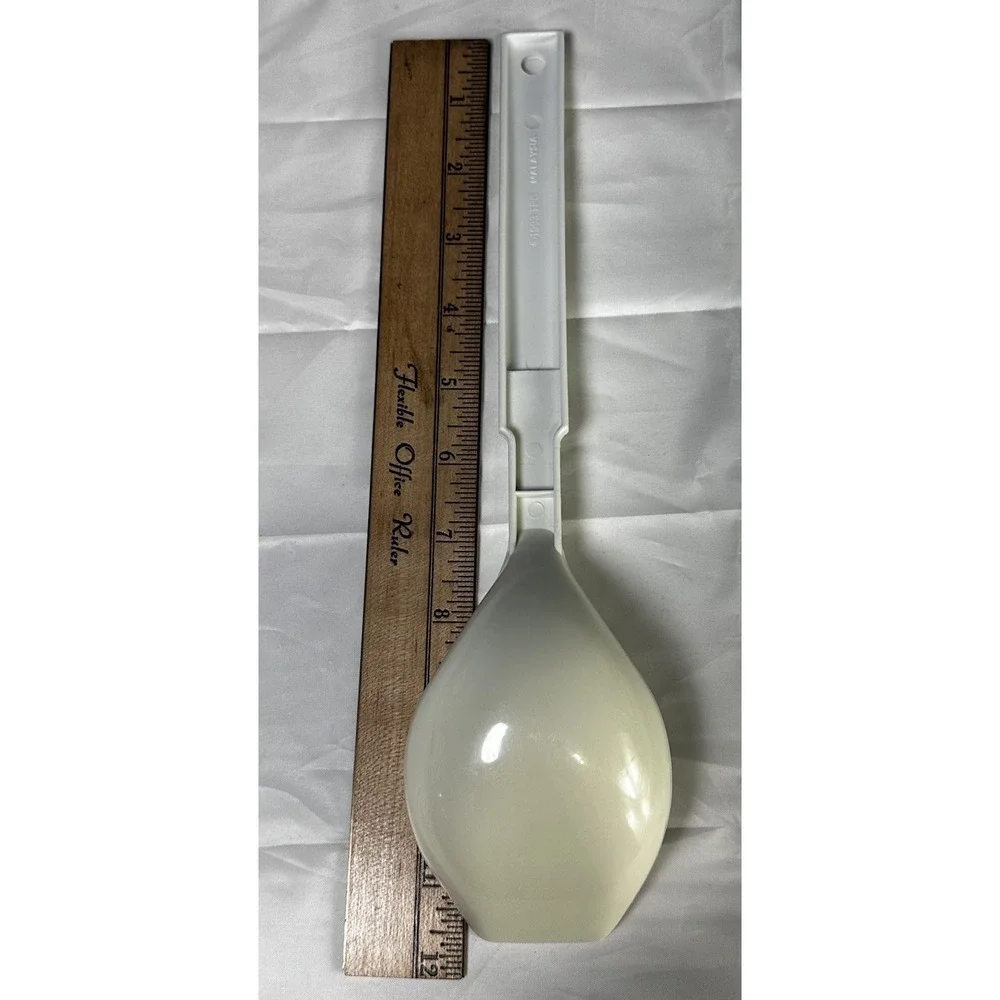 Vintage 1993 Pillsbury Doughboy White Plastic Serving Utensil Solid Spoon 11.75